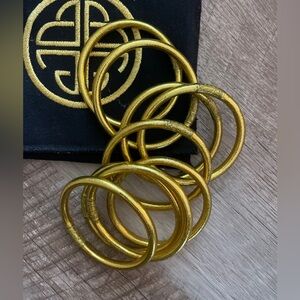 Budhagirl All Weather Bangles Gold Small